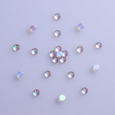 Smoked Topaz Mermaid Tears Glass Half Pearls Rhinestones For Nail Art WholesaleRhinestone